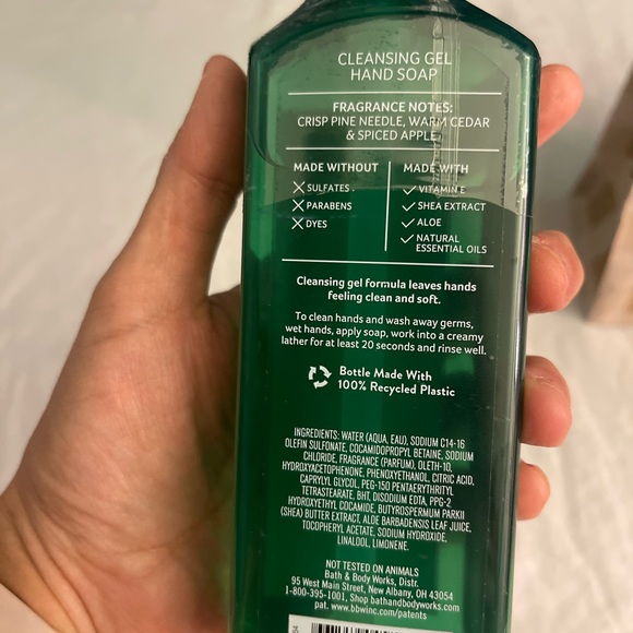 Never opened Bath and Body Works Tree Farm 8oz hand soap - Picture 3 of 4